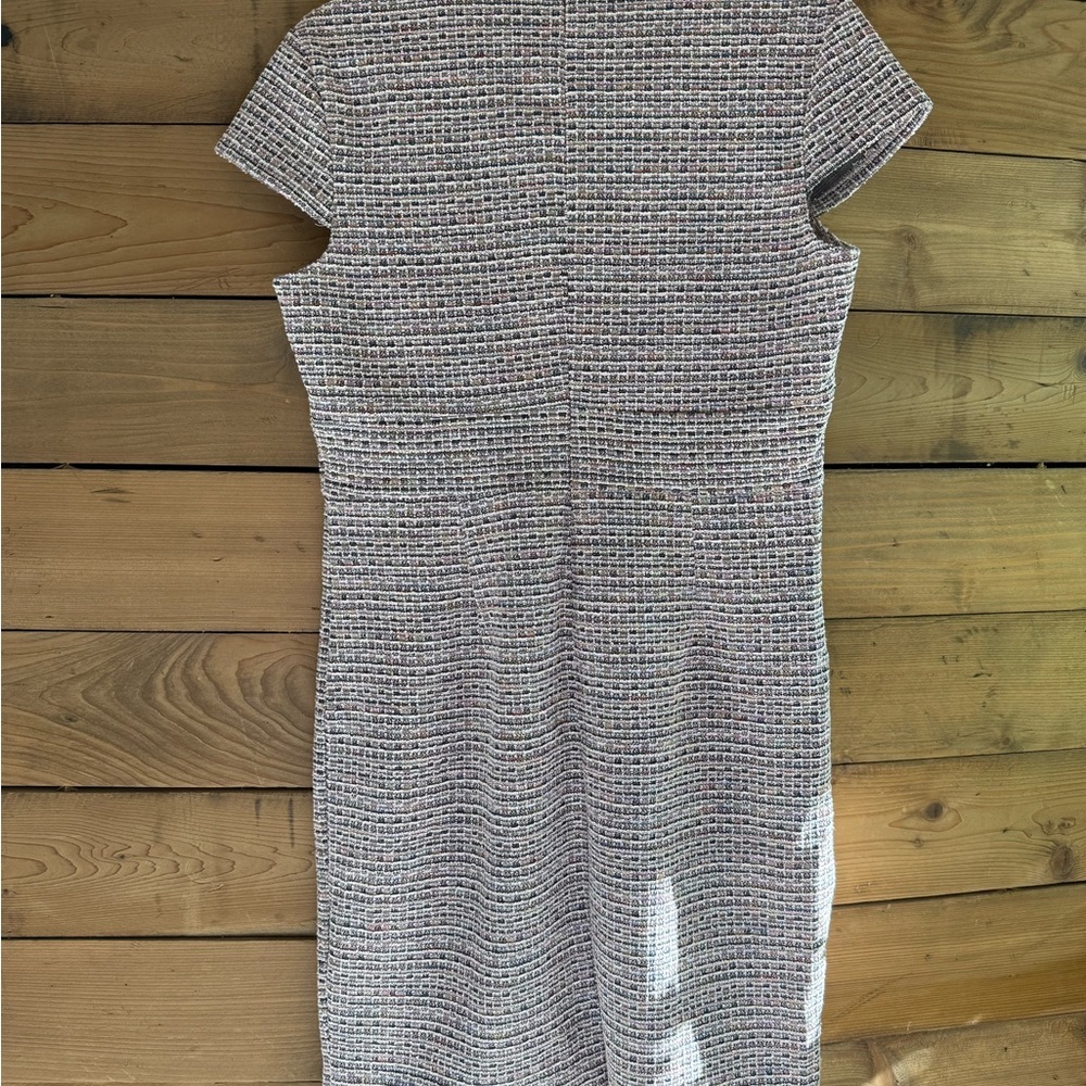 Grace Karin Form Fitting Cap Sleeve Tweed/Plaid Pencil Dress - XL / size 16 - Picture 8 of 11